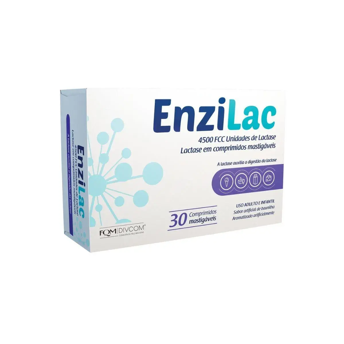 Enzilac 4500UI com 30 comprimidos mastigáveis