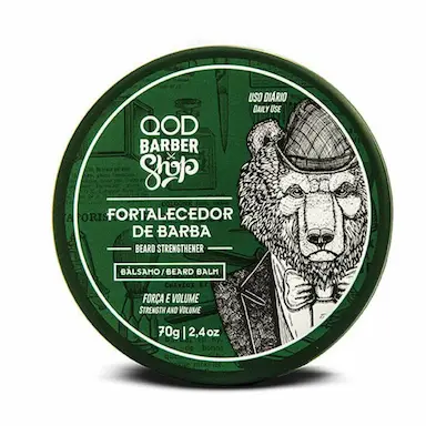 Bálsamo Fortalecedor para Barba QOD Barber Shop Força e Volume com 70g