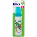 Mamadeira Lillo Divertida Cor Azul Tamanho 2 com 1 unidade
