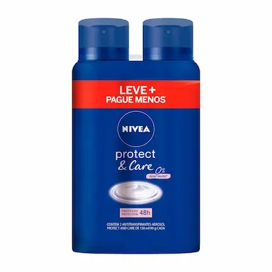 Kit Desodorante Aerosol Nivea Protect&Care com 2 unidades