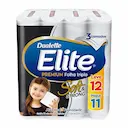 Papel Higiênico Dualette Elite Folha Tripla Leve 12 Pague 11 rolos