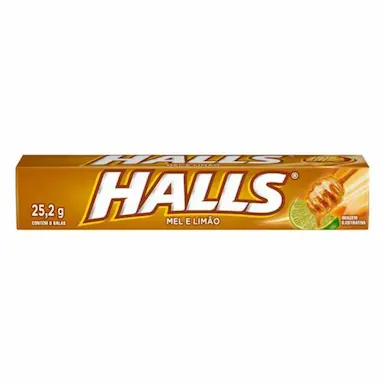 Bala Halls Sabor Mel e Limão com 25,2g