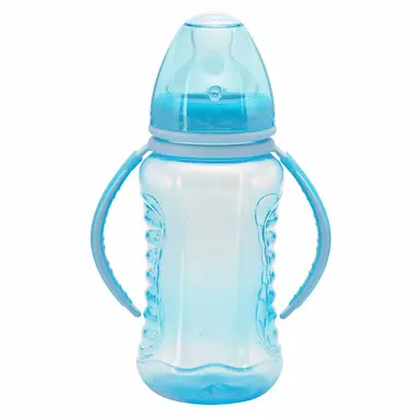 Mamadeira Kuka Aquarela Big com Alça Azul de 330ml