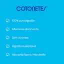 Hastes Flexíveis Cotonetes Johnson & Johnson com 75 unidades