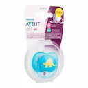 Chupeta Philips Avent Ultra Air 0 a 6 Meses Azul com Desenho com 1 unidade