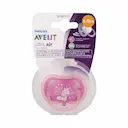 Chupeta Philips Avent Ultra Air Rosa Decorada de 6 a 18 meses com 1 unidade