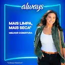 Absorvente Always Suave M com Abas com 32 Unidades
