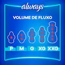 Absorvente Always Suave M com Abas com 32 Unidades