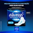 Absorvente Always Noites Tranquilas Cobertura Seca com Abas com 16 unidades