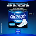 Absorvente Always Noites Tranquilas Cobertura Seca com Abas com 16 unidades