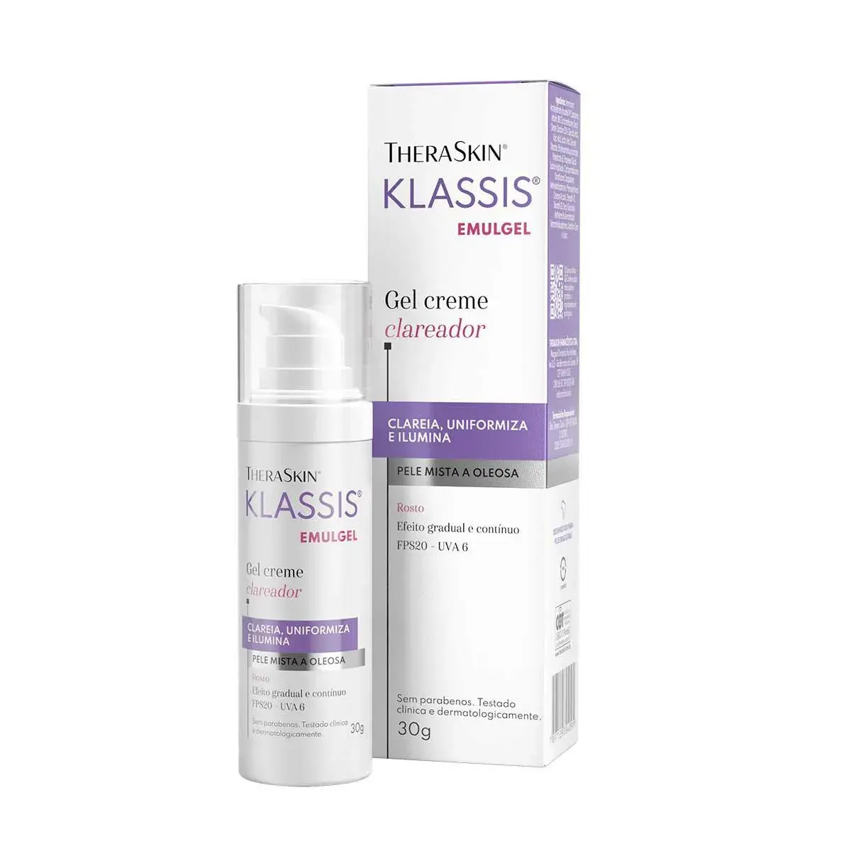 Emulgel Clareador da Pele Klassis TheraSkin com 30g