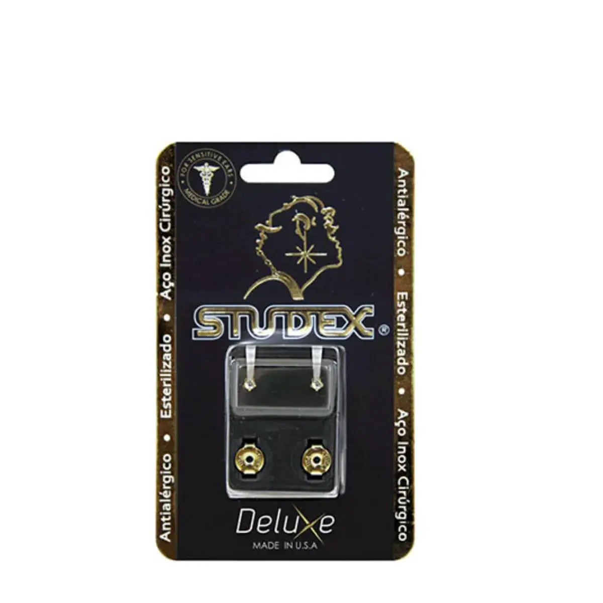 Brinco Studex Deluxe Zircônia Mini com 1 par