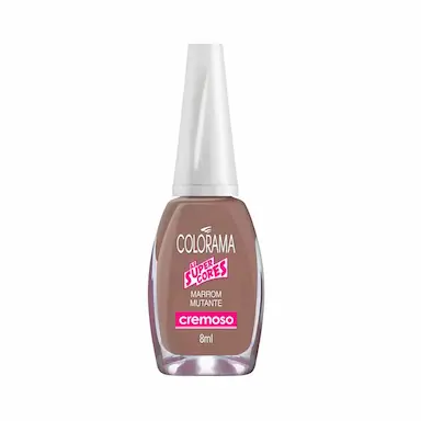 Esmalte Cremoso Colorama Super Cores Marrom Mutante com 8ml