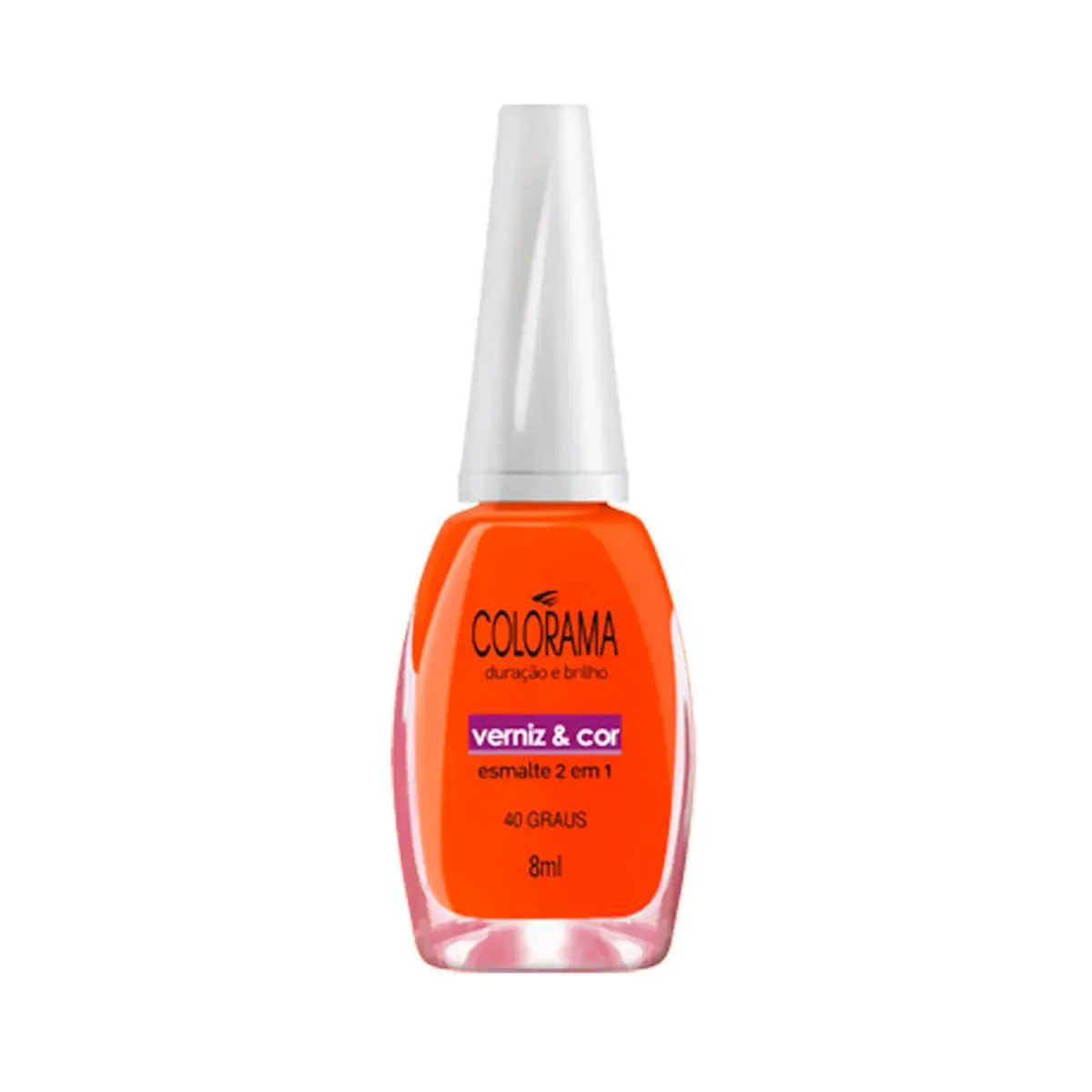 Esmalte Colorama Verniz & Cor 40 Graus 2 em 1 com 8ml