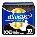 Absorvente Always Noites Tranquilas Suave XXG Com Abas com 10 unidades