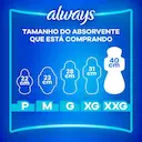 Absorvente Always Noites Tranquilas Suave XXG Com Abas com 10 unidades