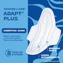 Absorvente Sempre Livre Adapt Plus Ultra Suave Com Abas com 8 unidades