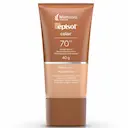 Protetor Solar Facial Episol Color Pele Morena FPS 70 40g