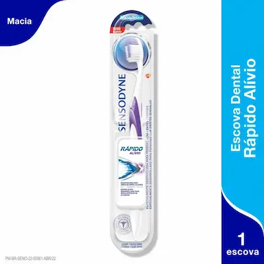 Escova de Dente Sensodyne Macia Alívio Rápido com 1 unidade