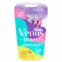 Aparelho de Depilar Descartável Gillete Venus Suave com 4 unidades
