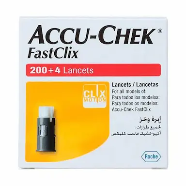 Lanceta Accu-Chek FastClix com 200 + 4 unidades