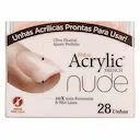 Unhas Auto Colantes Kiss Salon Color Acrylic Media Cashmere