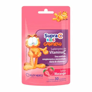 Supra C Kids Sabor Morango com 30 Unidades