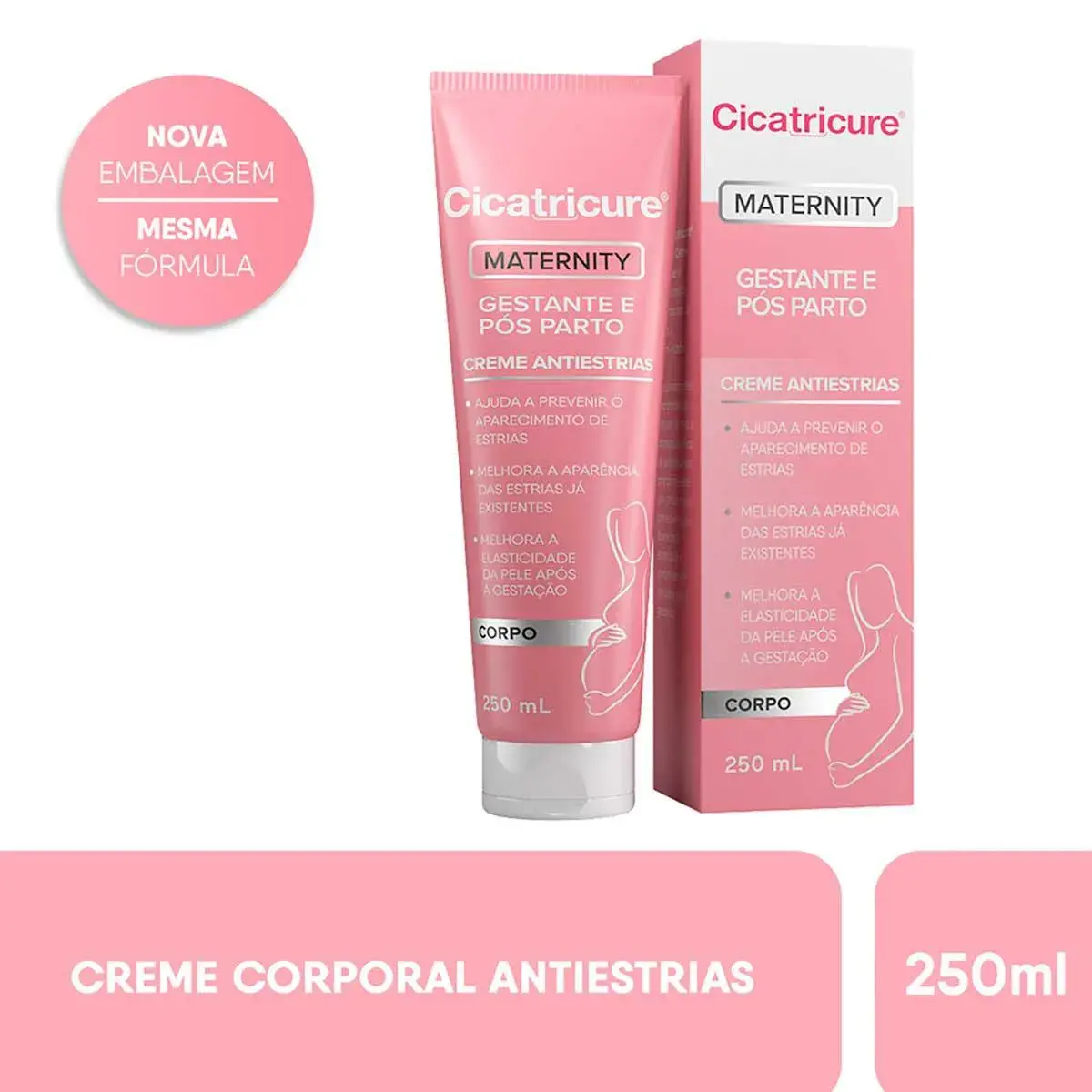 Creme Antiestrias Cicatricure Maternity Gestante e Pós Parto com 250ml