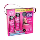 Kit Salon Line Meu Liso Desmaia Taciele Alcolea com Shampoo + Condicionador + Máscara de 300ml cada