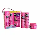 Kit Salon Line Meu Liso Desmaia Taciele Alcolea com Shampoo + Condicionador + Máscara de 300ml cada