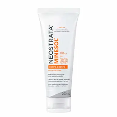Protetor Solar NeoStrata Minesol Corpo & Rosto Fluido Hidratante Antioxidante FPS 99 com 200ml