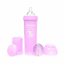 Mamadeira Twistshake Anticólica Roxa capacidade 330ml com 1 unidade