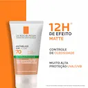 Protetor Solar Facial com Cor La Roche-Posay Anthelios Airlicium Antioleosidade Pele Clara FPS 70 40g