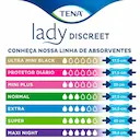 Absorvente Noturno Tena Lady Discreet Maxi Night Incontinência Urinária com 6 unidades