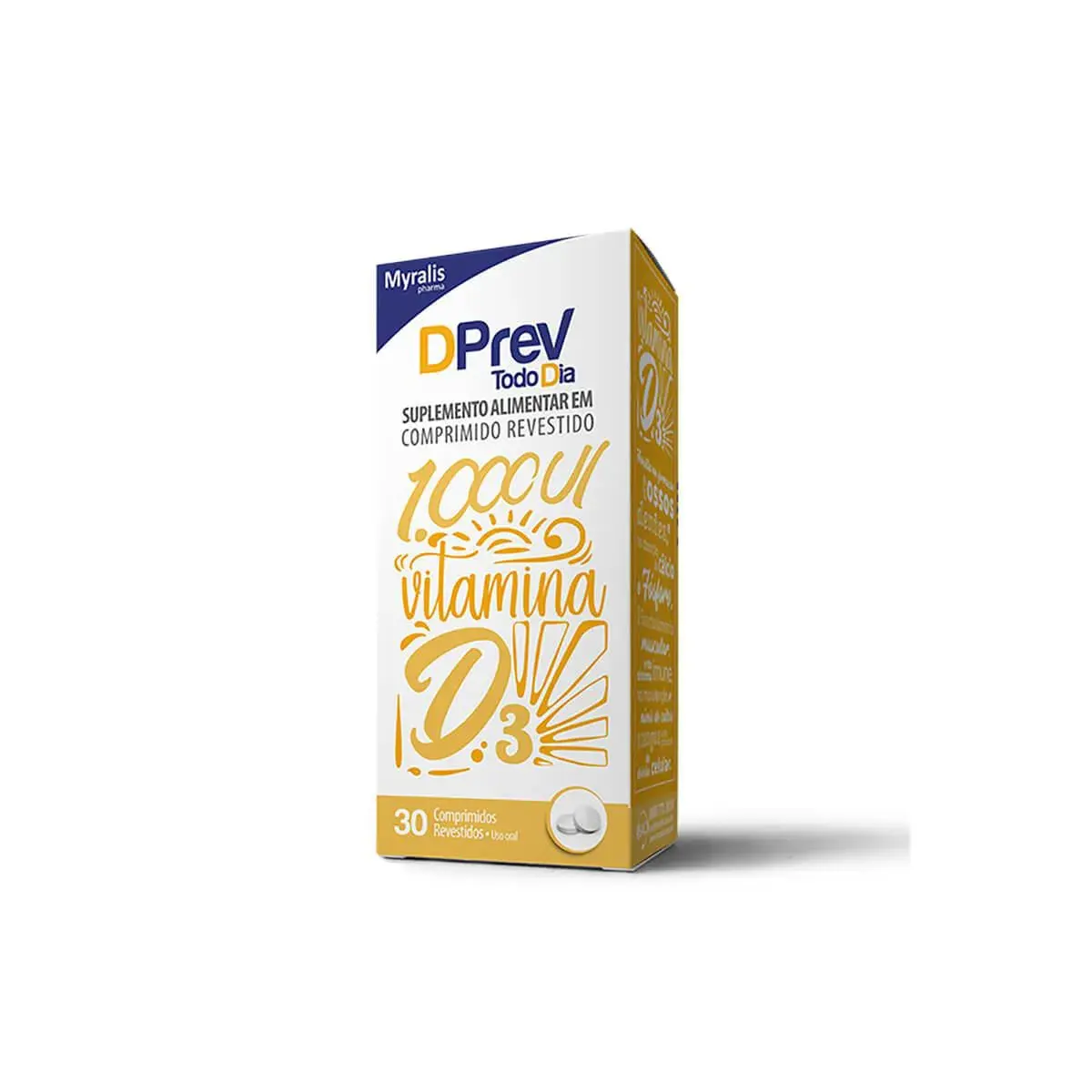 Vitamina D DPrev Todo Dia 1.000UI com 30 comprimidos