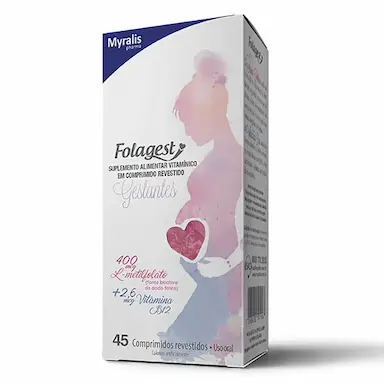 Folagest Gestantes Suplemento Alimentar com 45 comprimidos