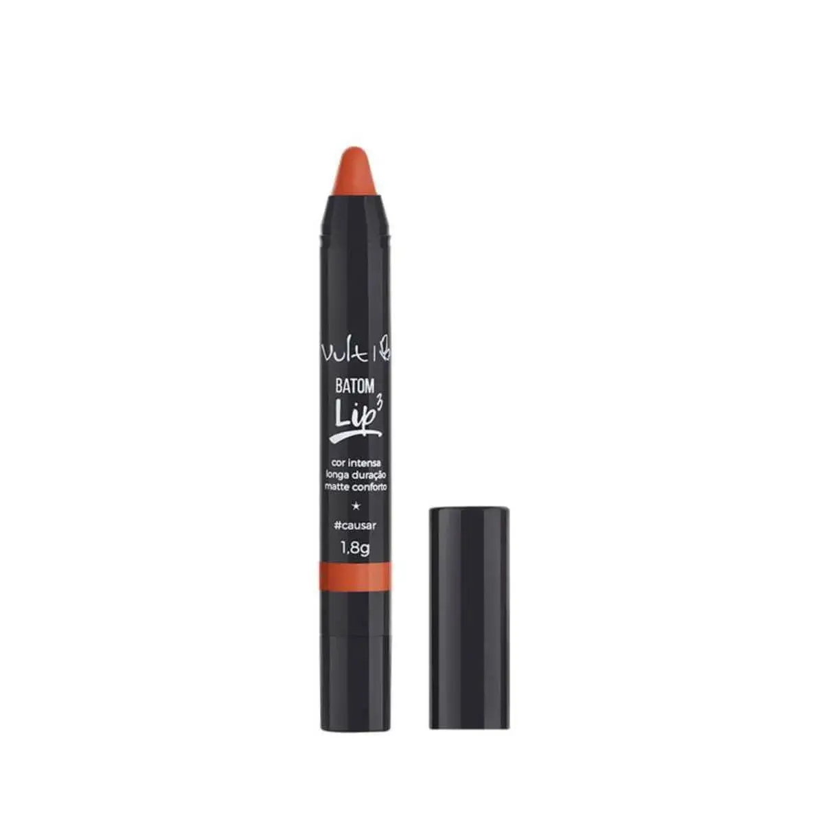 Batom Lápis Vult Matte Lip 3 Cor Causar com 1 unidade