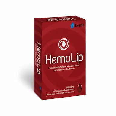 Suplemento Alimentar à base de Ferro HemoLip com 30 cápsulas