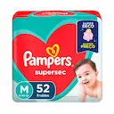 Fralda Pampers Supersec M - 52 Unidades