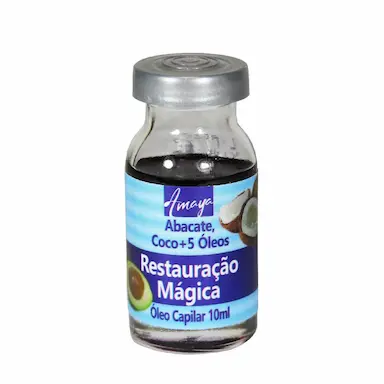7 Óleos Mágicos de Restauração Capilar Amaya com 10ml