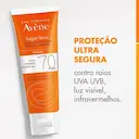 Protetor Solar Emulsão Avène Toque Seco Oil-Free FPS 70 com 40g