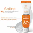Protetor Solar Facial Sem Cor Actine FPS 60 com 40g