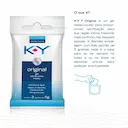 Gel Lubrificante Íntimo K-Y Original com 3 unidades de 5g cada