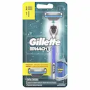 Barbeador Gillette Mach3 Acqua Grip 1 aparelho + 2 cargas
