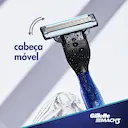 Barbeador Gillette Mach3 Acqua Grip 1 aparelho + 2 cargas