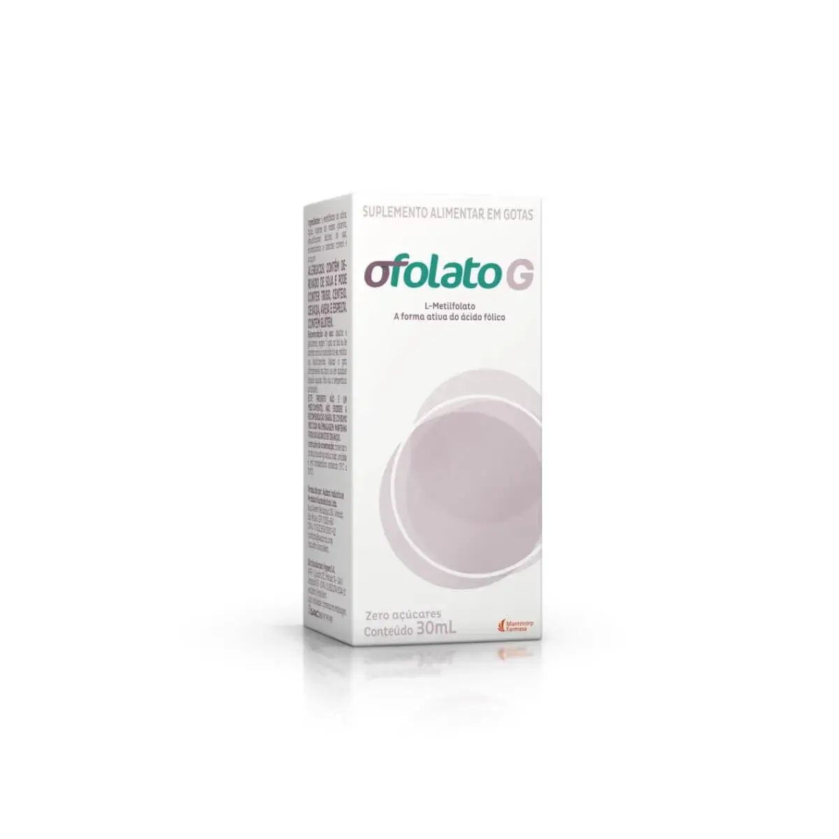 Suplemento Alimentar Ofolato G Sem Açúcar Gotas com 30ml