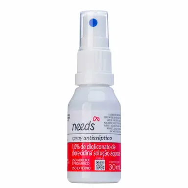 Antisséptico Tópico Gliconato de Clorexidina 1% Needs Spray com 30ml