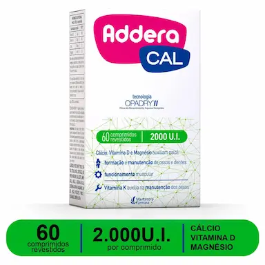 Suplemento Alimentar Addera CAL 2.000UI com 60 comprimidos