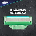 Carga para Aparelho de Barbear Gillette Mach3 Sensitive com 4 unidades