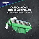 Carga para Aparelho de Barbear Gillette Mach3 Sensitive com 4 unidades